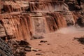 Grand Falls Chocolate Falls is northeast of Flagstaff, Arizona.