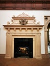 Grand fireplace in the great hall, wollaton hall