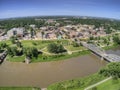 Grand Forks is a Large North Dakota Town on the Red River at the Intersection of Highway 2 and Interstate 29 one Hour south of the Royalty Free Stock Photo