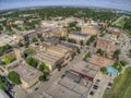 Grand Forks is a Large North Dakota Town on the Red River at the Intersection of Highway 2 and Interstate 29 one Hour south of the Royalty Free Stock Photo