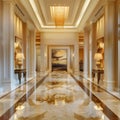 A grand foyer that welcomes guests with its majestic beauty