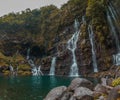 Grand Galet or Langevin waterfall in Reunion, France, Africa