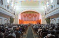 Grand hall of the Moscow Tchaikovsky Conservatory Royalty Free Stock Photo