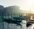 Grand ÃÂ¡hannel with gondolas, Venice, Italy.