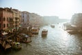 Grand ÃÂ¡hannel with gondolas, Venice, Italy. Royalty Free Stock Photo