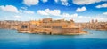 Grand Harbour landscape, Valletta, Malta. Royalty Free Stock Photo