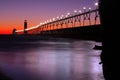 Grand Haven Pier Royalty Free Stock Photo