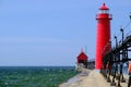 Grand Haven South Pierhead Inner Light, built in 1905 Royalty Free Stock Photo