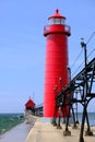 Grand Haven South Pierhead Inner Light, built in 1905 Royalty Free Stock Photo
