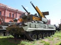 Anti-aircraft missile and gun complex `Tunguska`. Museum of artillery, engineering troops. St. Petersburg.