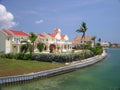 Grand Homes Along the Water on Grand Cayman 2 Royalty Free Stock Photo