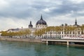 Grand Hotel Dieu in Lyon, France Royalty Free Stock Photo