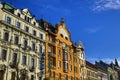 Grand Hotel Evropa, Old Buildings, Wenceslav Square, New Town, Prague, Czech Republic Royalty Free Stock Photo