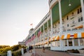 The Grand hotel on Mackinac Island during the tourist season Royalty Free Stock Photo