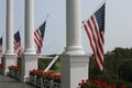 Grand Hotel Mackinac Island - US Flag Royalty Free Stock Photo