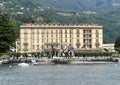 The Grand Hotel Victoria in Menaggio on the shoreline of Lake Como. Royalty Free Stock Photo