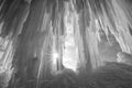 Grand Island Ice Curtain and Cave Royalty Free Stock Photo