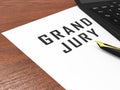 Grand Jury Court Document Shows Government Trials To Investigate Injustice 3d Illustration