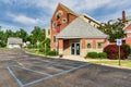 GRAND LEDGE, UNITED STATES - Jun 21, 2020: Handicap entrance for the First United Methodist Church Royalty Free Stock Photo