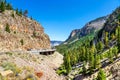 Grand Loop Road through Golden Gate Canyon of Yellowstone National Park