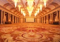 Grand luxurious hotel hall Royalty Free Stock Photo