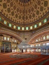 Fairly magnificent interior of a historical mosque in Istanbul, Turkey