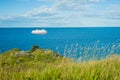 Grand Manan ferry sailing near the island