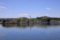 Grand Manan Rocky Coastline With Lighthouse Royalty Free Stock Photo