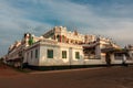 A grand mansion in a Chettinadu village