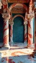 Grand marble palace pillars, opulent backdrop , monument, design, marble Royalty Free Stock Photo