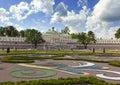 Grand Menshikov Palace and landscape park on June 13, 2013 in Oranienbaum, Russia.