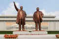 Grand Monument on Mansu Hill in Pyongyang, North Korea Royalty Free Stock Photo