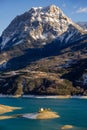 Grand Morgon with Serre Poncon lake, Alps, France