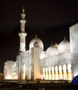 Grand Mosque in night Royalty Free Stock Photo