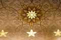 Grand Mosque Abu Dhabi wall decoration Royalty Free Stock Photo