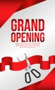 Grand opening cutting red ribbon luxury party celebration