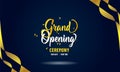Grand opening background realistic style with confetti Royalty Free Stock Photo