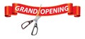 Grand opening banner Royalty Free Stock Photo