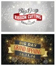 Grand opening banner design vector illustration Royalty Free Stock Photo