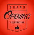 Grand opening celebration line quote message