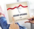 Grand Opening Ceremony Business Join Concept