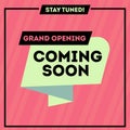 Grand opening coming soon grand opening sale poster sale banner design template Royalty Free Stock Photo