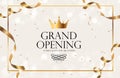 Grand Opening Luxury Invitation Banner Background. Vector Illustration Royalty Free Stock Photo