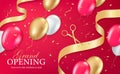 Grand opening party invitation banner