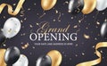 Grand opening party invitation card Royalty Free Stock Photo