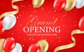 Grand opening party invitation card Royalty Free Stock Photo
