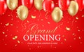 Grand opening party invitation card Royalty Free Stock Photo