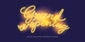 Grand opening and re-opening vector banner, illustration, background Royalty Free Stock Photo