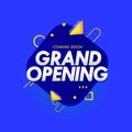 Grand opening soon promo banner template design Royalty Free Stock Photo