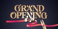 Grand opening vector background Royalty Free Stock Photo